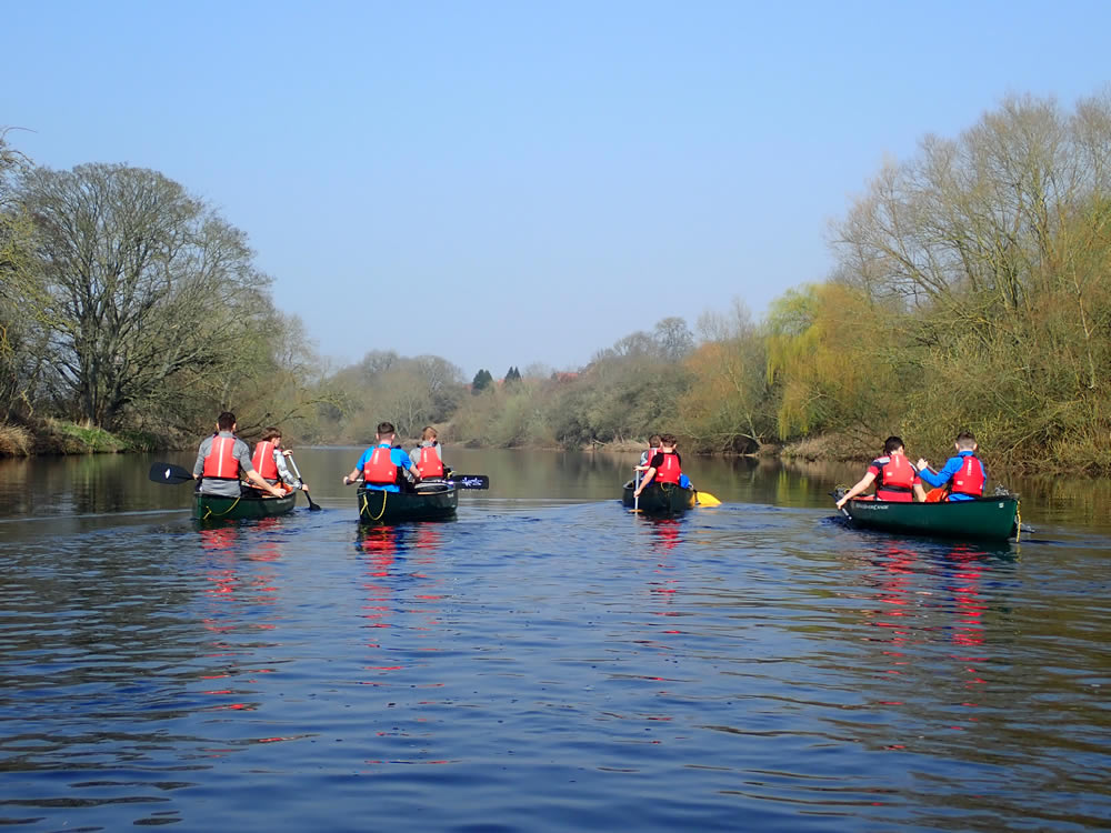 group canoeing