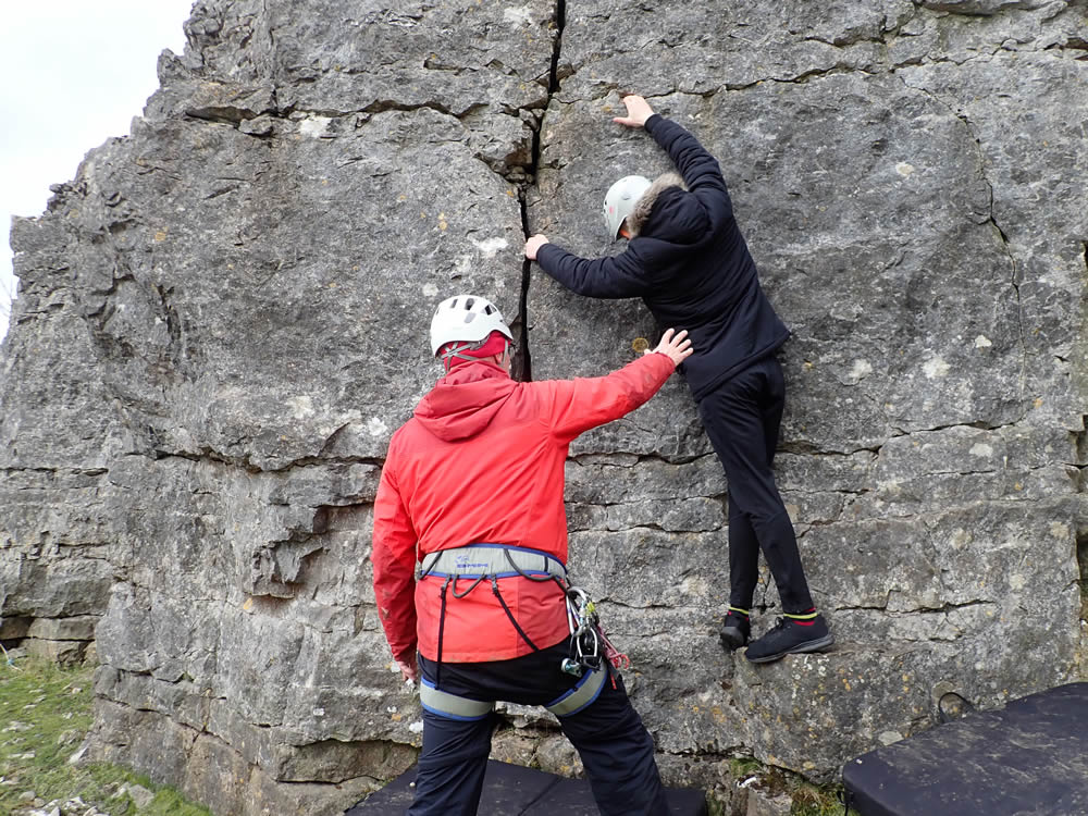 rock climbing instruction